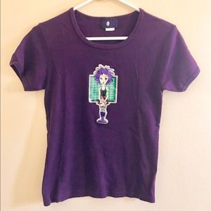Purple 90’s babydoll tee Hot Topic Morbid Threads